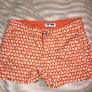 Orange old navy shorts